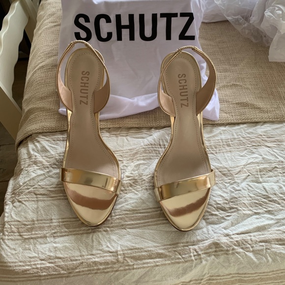 SCHUTZ Shoes - Gold Heels
